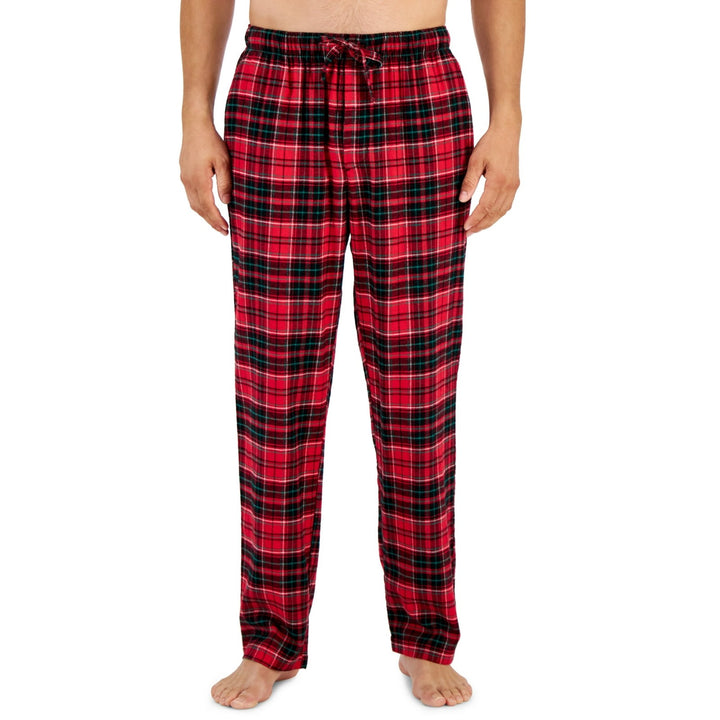 Translation missing: en.Club Room Men's Cotton Flannel Plaid Pajama Pants Red-Small