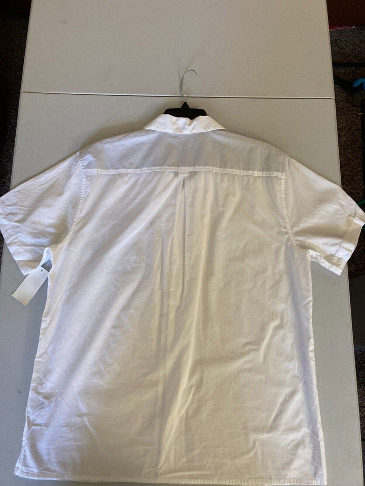 Translation missing: en.Sun + Stone Men's Mick Solid Pocket Shirt in White-Large