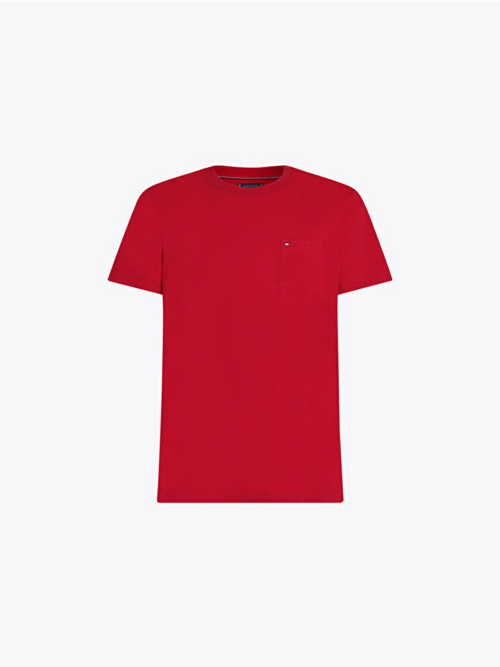 Translation missing: en.Tommy Hilfiger Men's Essential Solid Pocket T-Shirt - Primary Red-Medium