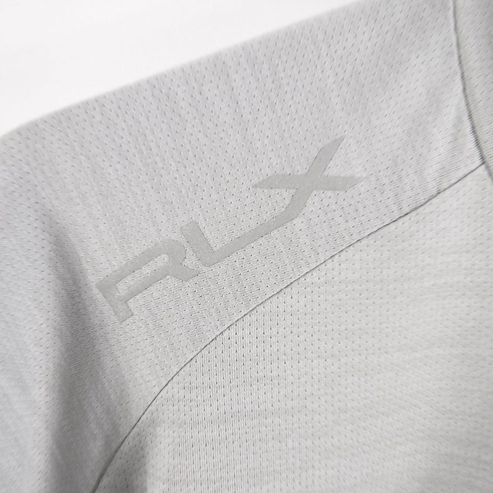 Translation missing: en.RLX Ralph Lauren Mens RLX Golf Stretch Mesh Long Sleeve Tee Grey Heather-XL