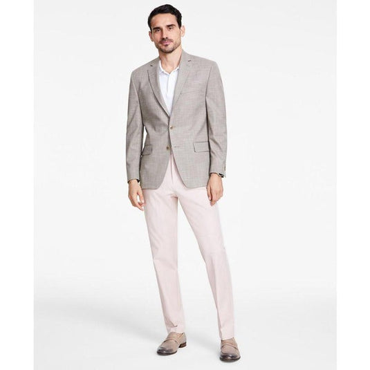 Translation missing: en.Michael Kors Kent Sport Coat Mens 42L Tan Classic-Fit Solid Fully Lined Stretch