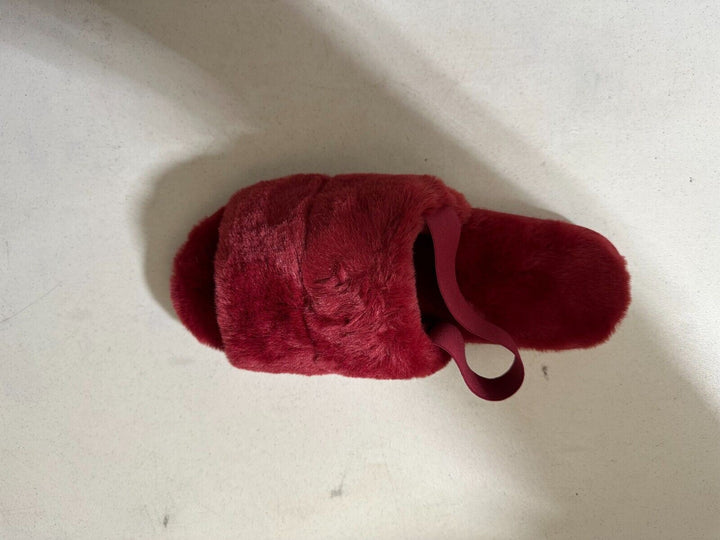 Translation missing: en.Inc International Concepts Men's Faux-Fur Slippers in Red-S 6-7