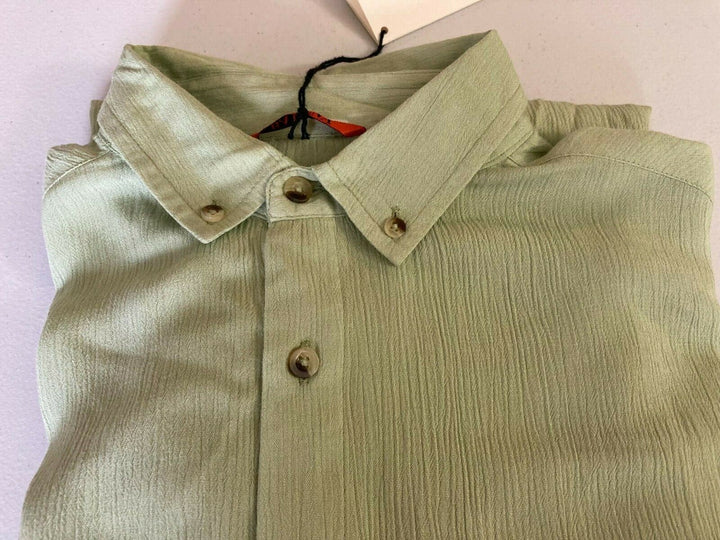 Translation missing: en.Barena Venezia SRL Overshirt in solid Sage Green-Size 3XL