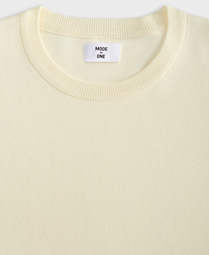 Translation missing: en.Mode of One Men's Regular-Fit Crewneck Sweater - Soft Vanilla - XL