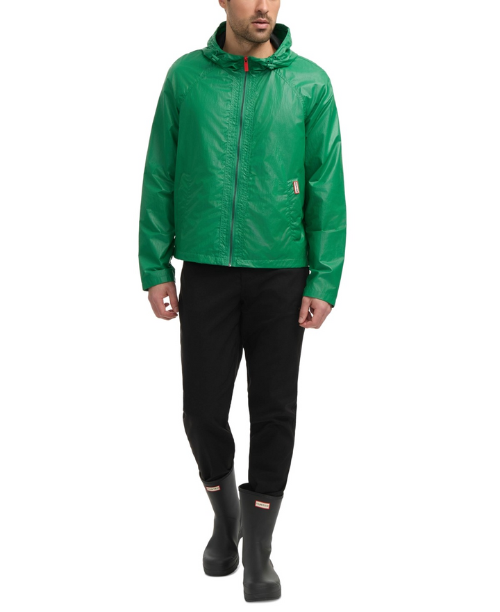 Translation missing: en.Hunter Men's Jay Crinkled Wax Jacket Classic Fit Bright Green-Medium