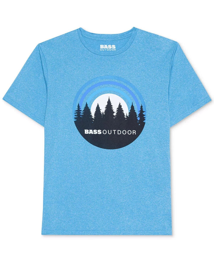 Translation missing: en.Bass Outdoor Men's Performance Graphic T-Shirt UPF50 in Blue-Medium