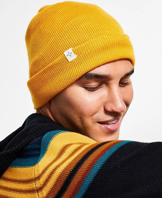 Translation missing: en.Sun + Stone Men's Tall Solid Beanie in Mustard-O/S
