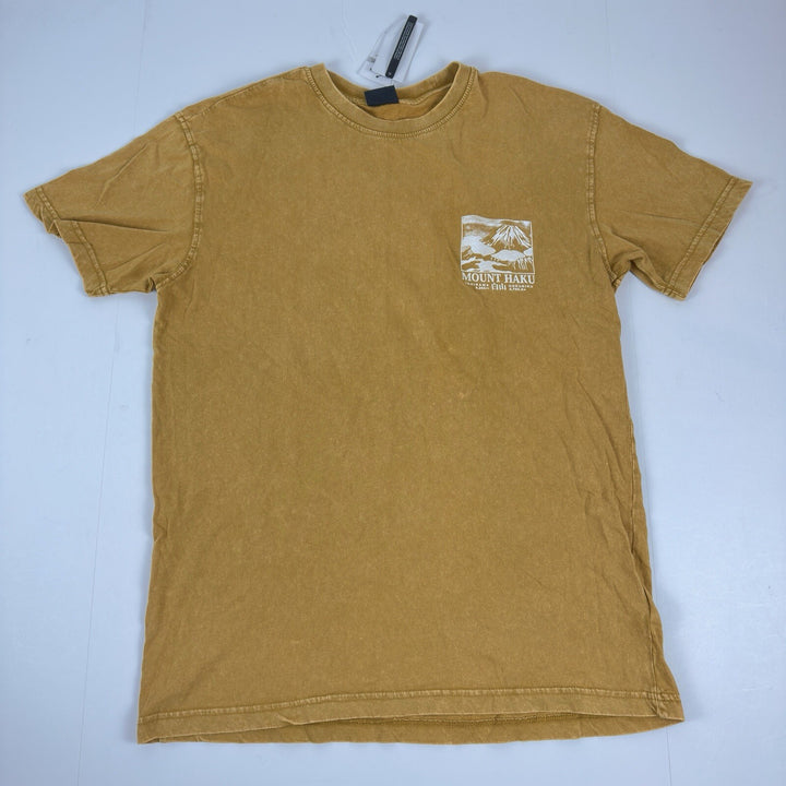 Translation missing: en.Cotton on Men's Premium Loose Fit Art T-shirt - Buckskin Gold, Mount Haku-Large