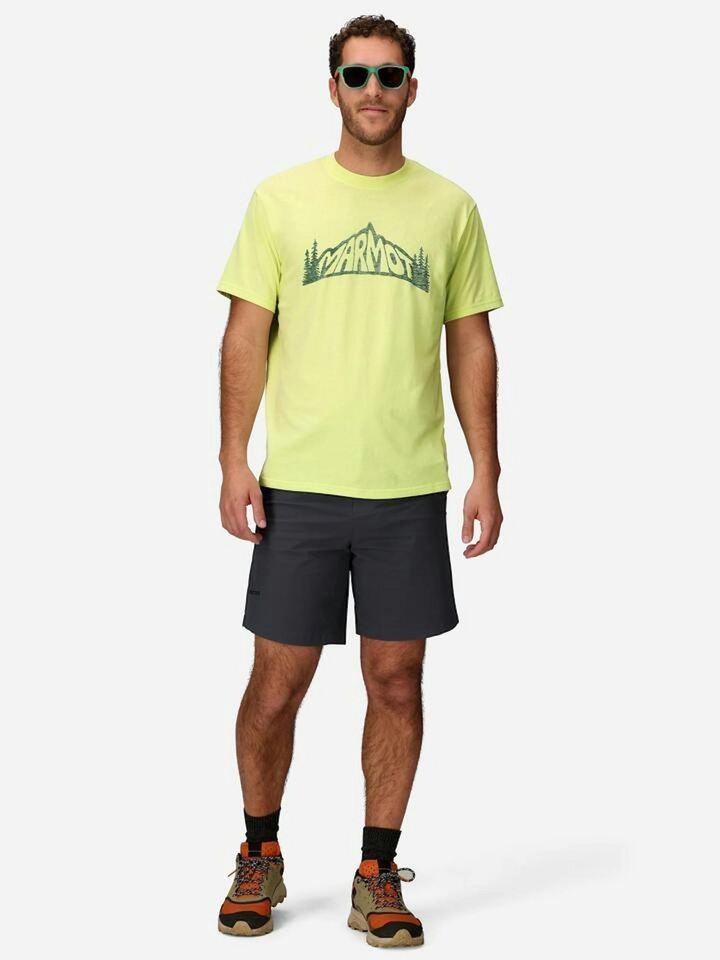 Translation missing: en.Marmot Men's Peaks and Trees Short Sleeve T-Shirt Matcha Green-2XL