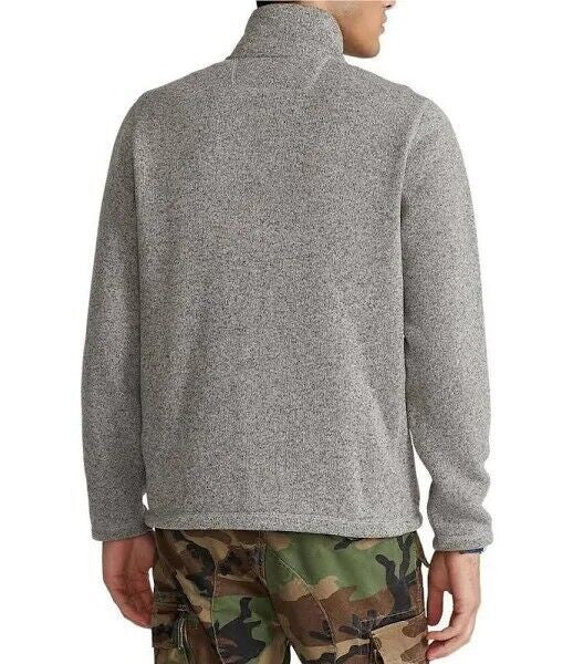 Translation missing: en.Polo Ralph Lauren Mens Fleece Mockneck Pullover in Andover Heather-Size Small