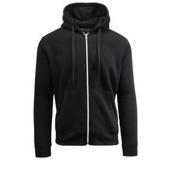 Translation missing: en.Galaxy By Harvic Men's Full Zip Fleece Hooded Sweatshirt - Black - M