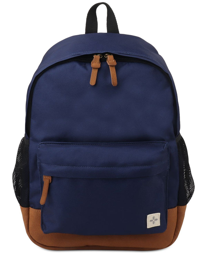 Translation missing: en.Sun + Stone Riley Colorblocked Backpack Navy Blue-One Size