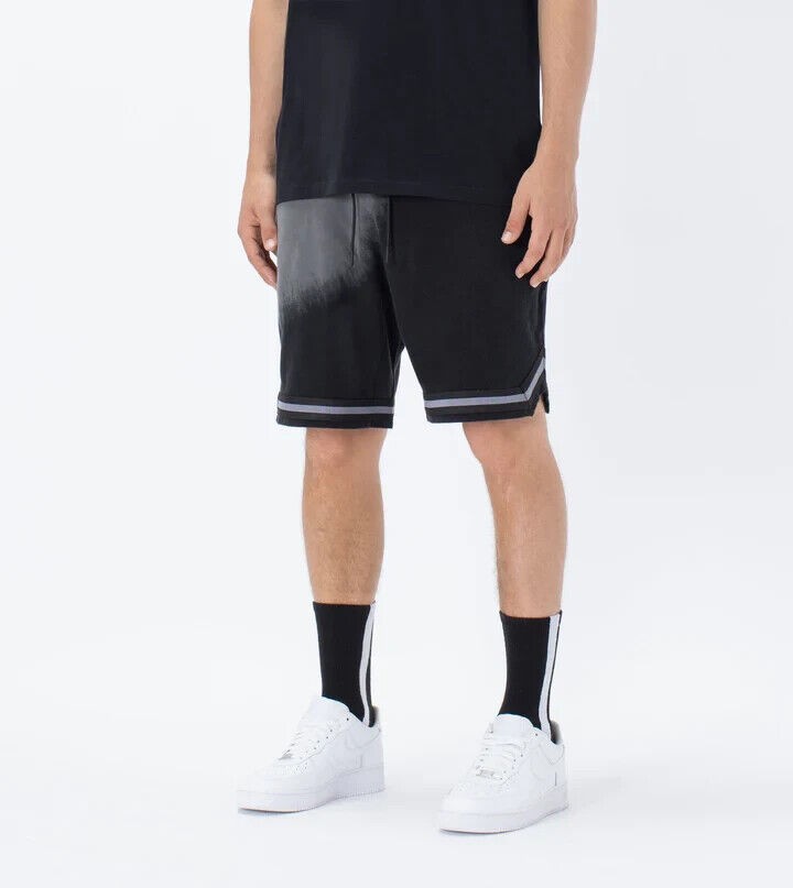 Translation missing: en.ZANEROBE Men's Organic Cotton Spill Pique Basketball Short GD Black-Size 38