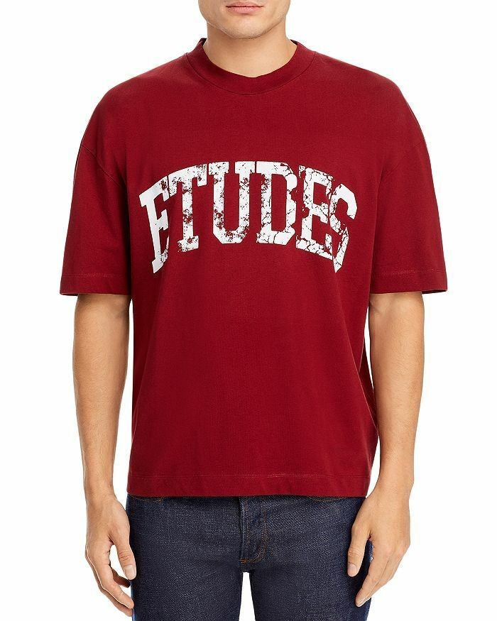 Translation missing: en.Etudes Men's 100% Organic Cotton Burgundy Spirit 'Études' University T-Shirt-Sm