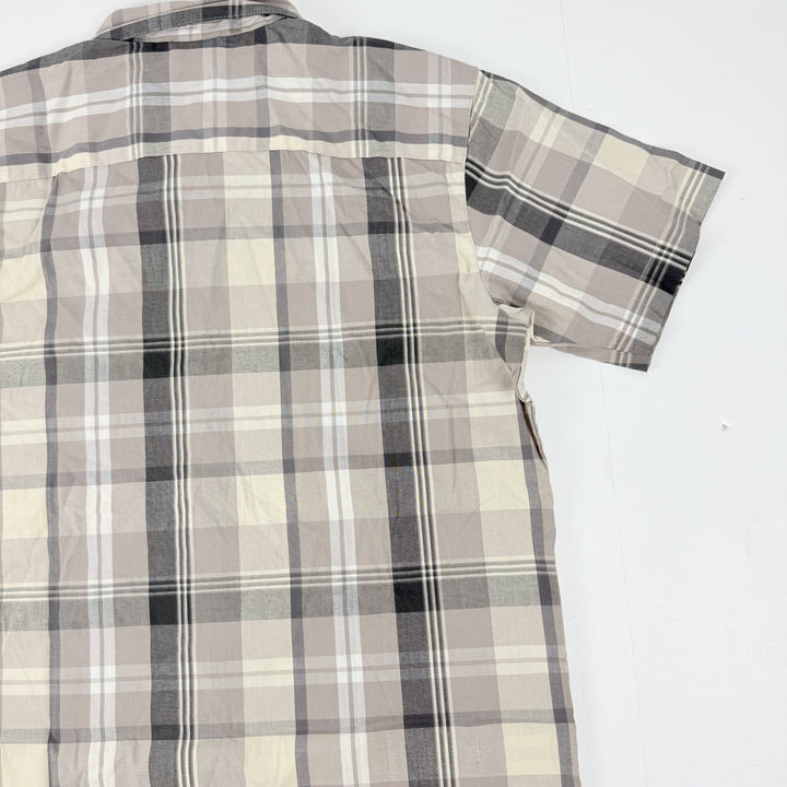 Translation missing: en.Columbia Men's Rapid Rivers II Short Sleeve Plaid Shirt Flint Grey-Size Small