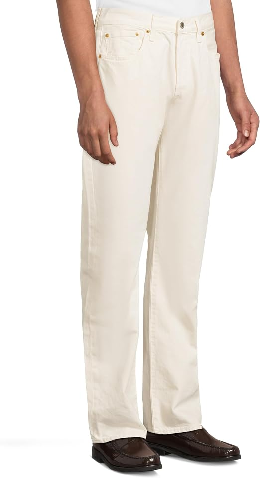 Translation missing: en.Levi's Men's 501 Original Rent Free Lightweight Jeans Off White Cotton-38x30