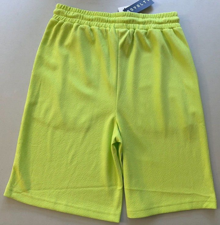 Translation missing: en.Royalty by Maluma Men's Relax-Fit Textured Ottoman Stripe Shorts Mojito-Small