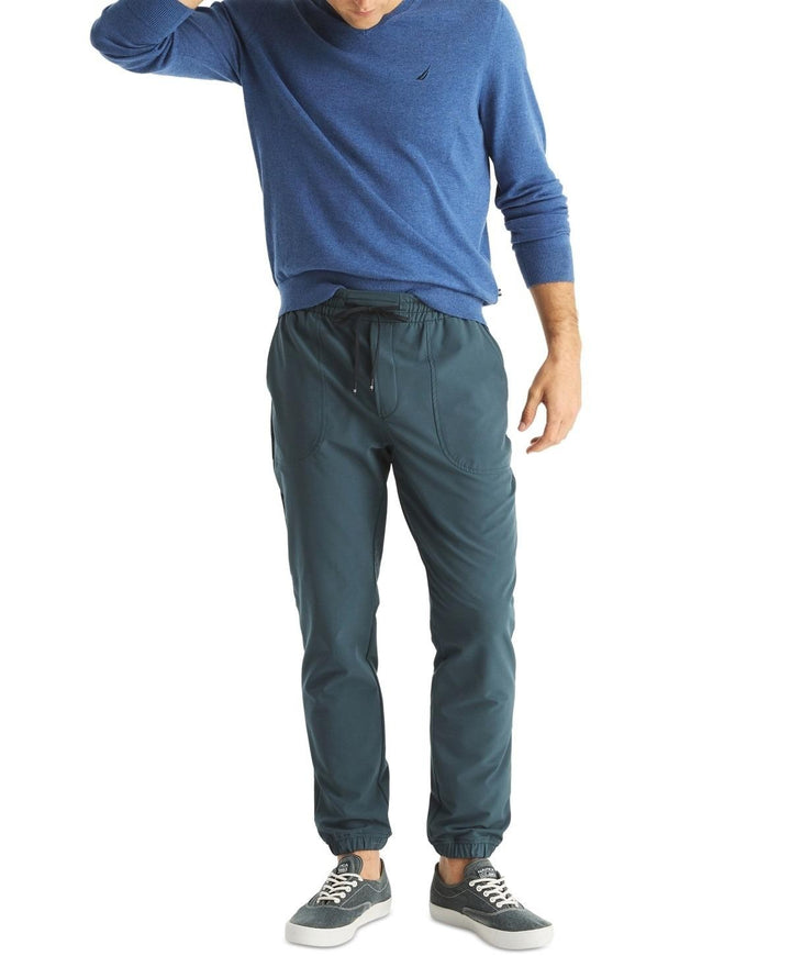 Translation missing: en.Nautica Men's Navtech Performance Reg-Fit Soft V-Neck Sweater Blue Heather-XL