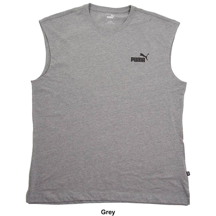 Translation missing: en.PUMA Essentials Sleeveless Tee Medium Gray Heather Size Small Cotton Blend