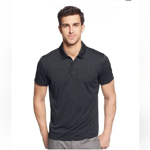 Translation missing: en.Alfani Polo Shirt Men's Small Kettle Gray Performance Stretch Moisture Wicking