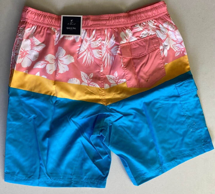 Translation missing: en.Club Room Men's Colorblocked 9" Quick Dry Swim Trunks Multicolor-Large 36-38