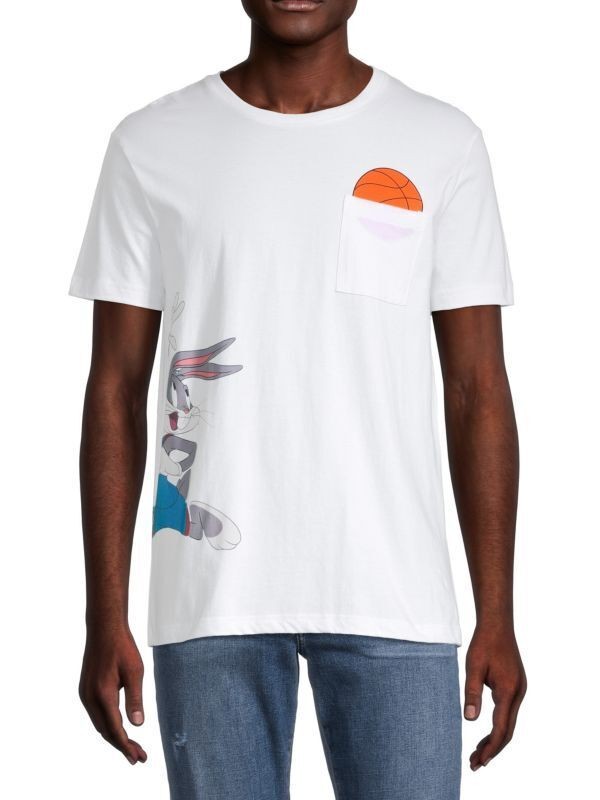 Translation missing: en.Eleven Paris Men's Space Jam A New Legacy T-Shirt in White-Size Large