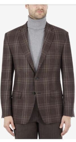 Translation missing: en.Lauren Ralph Lauren Lexington Men's Flex Plaid Wool-Blend Blazer Brown-43R