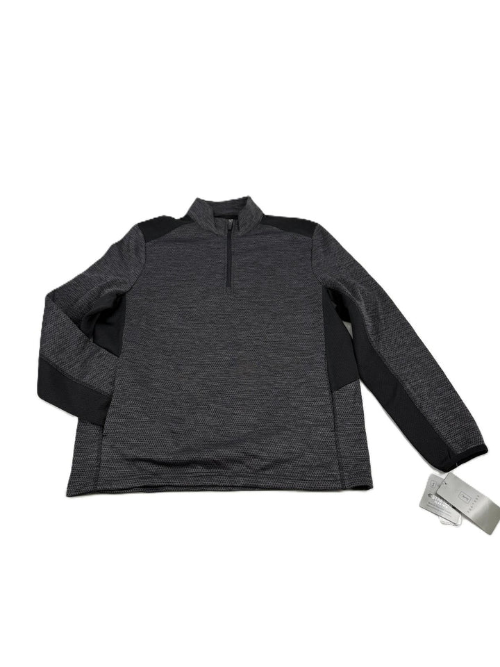Translation missing: en.PGA Tour Golf Sweater Caviar Hthr Size Medium Two-Tone Space-Dyed Quarter-Zip