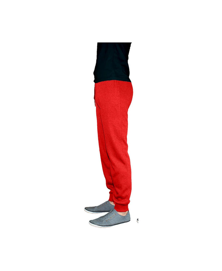Translation missing: en.Galaxy By Harvic Men's Fleece Slim Fit Jogger Pants in Red-Size Small