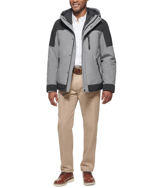 Translation missing: en.Club Room Men's 3-in-1 Hooded Jacket Heather Grey-2XL Missing Insert Bib