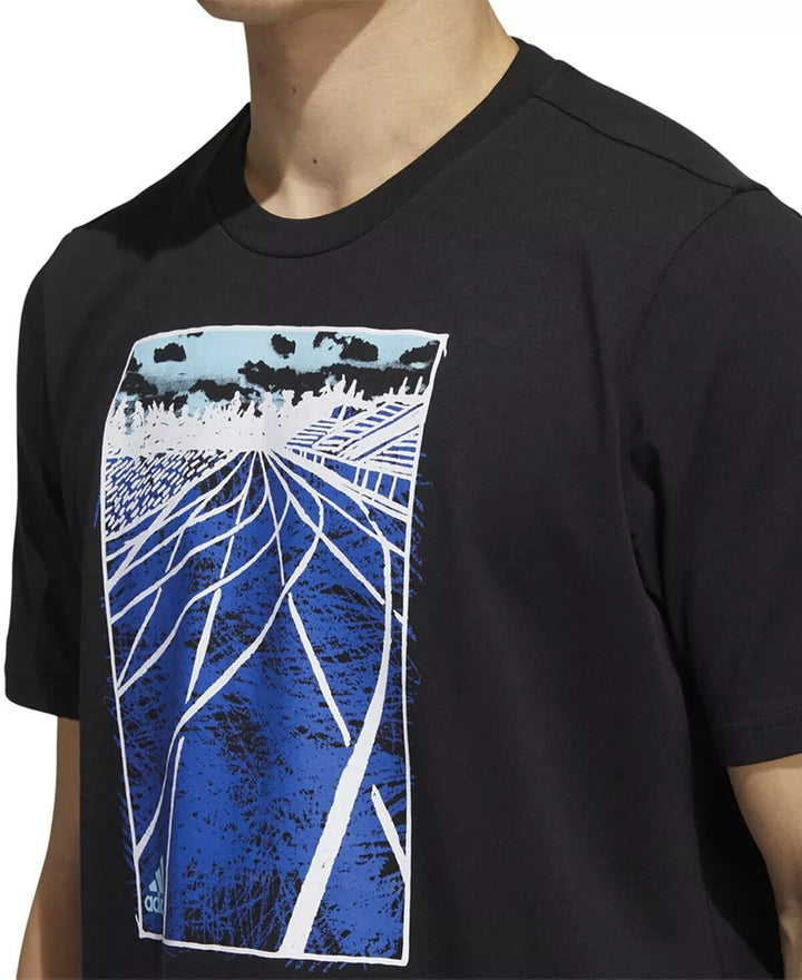 Translation missing: en.adidas Men's Sketch Track T-Shirt in Black HK6741-Small