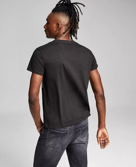 Translation missing: en.And Now This Men's Bold Stripe T-Shirt in Black-2XL