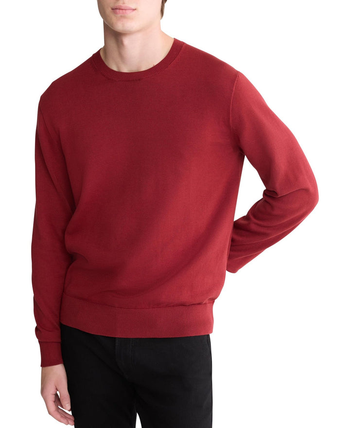 Translation missing: en.Calvin Klein Sweater Syrah Red Size 2XL Men's Premium Supima Cotton Crewneck