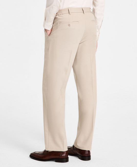 Translation missing: en.Tommy Hilfiger Men's Relaxed-Fit Dean Solid Single Pleated Pants Tan-38x32