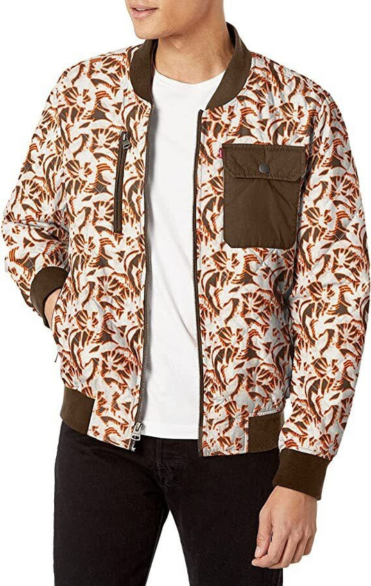 Translation missing: en.Levi's Men's Parachute Cotton Diamond Quilted Bomber Jacket Multicolor-2XL