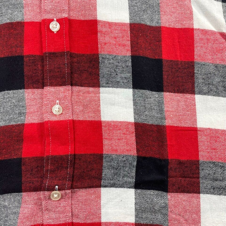 Translation missing: en.Club Room Men's Cotton Regular-Fit Plaid Flannel Shirt Bright Ruby Check-Medium