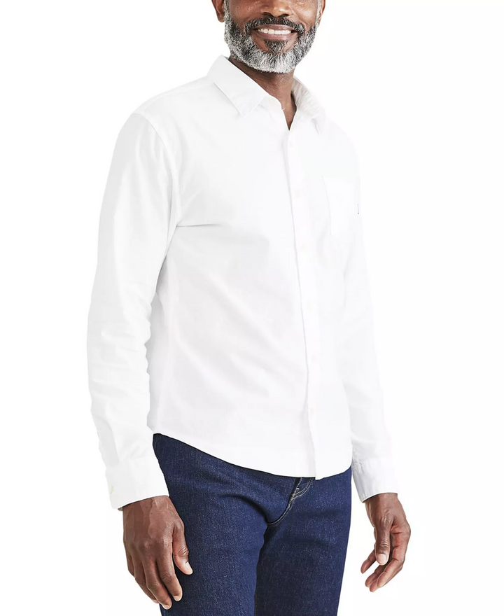 Translation missing: en.Dockers Men's Woven Oxford Shirt Lucent White Cotton Blend Stretch-2XL