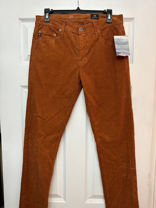 Translation missing: en.AG Tellis Men's Modern Slim Fit Corduroy Jeans in Clay Stone-33/34