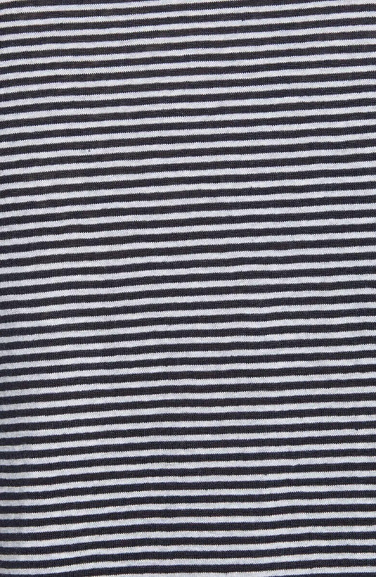 Translation missing: en.Vince Men's Linen &amp; Cotton Stripe T-Shirt in Blue, Size Small
