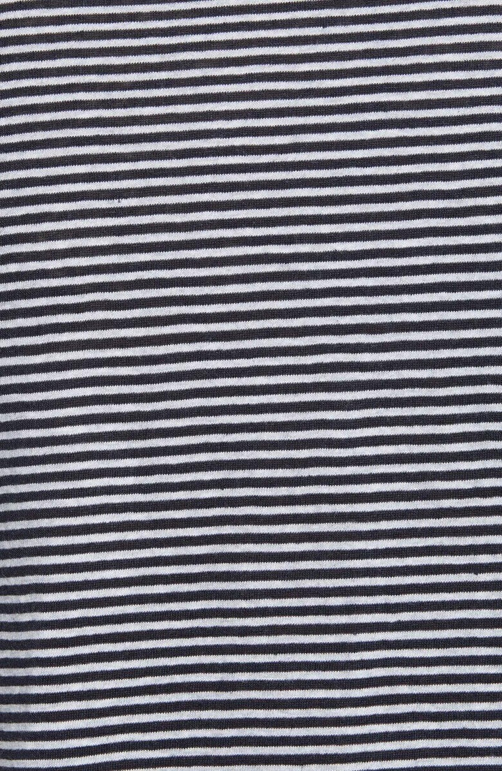 Translation missing: en.Vince Men's Linen &amp; Cotton Stripe T-Shirt in Blue, Size Small