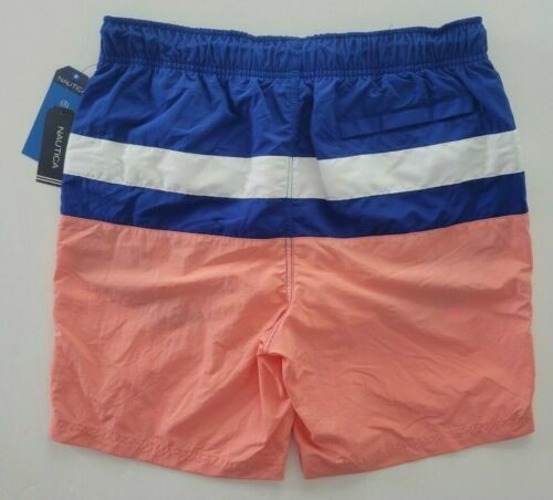 Translation missing: en.Nautica Men's Colorblocked 8" Swim Trunks T01131 in Pale Coral-Small