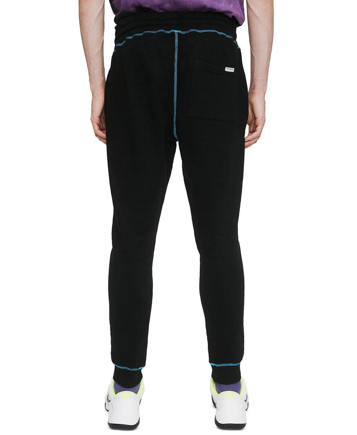 Translation missing: en.Eleven Paris Men's Regular-Fit Exposed Seam Fleece Joggers Black W/dresden-Small