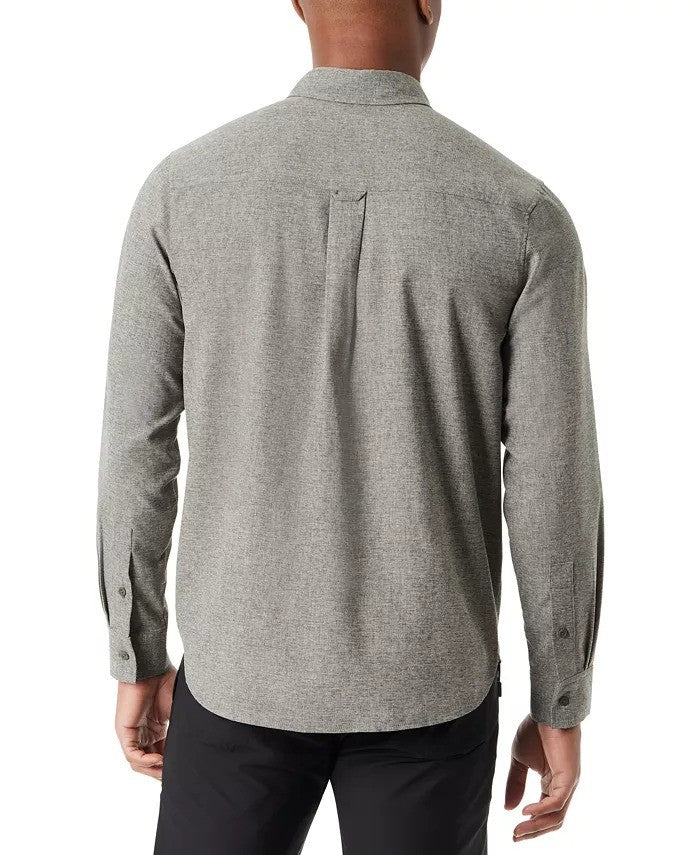 Translation missing: en.Bass Outdoor Flannel Shirt Men's Medium Deep Depths Green Classic Fit Heathered