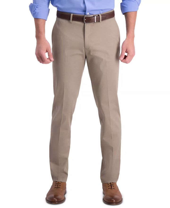 Translation missing: en.Haggar Men's Iron Free Premium Khaki Slim-Fit Flat-Front Pant Med Khaki-36x30