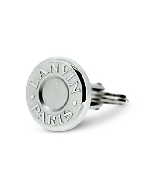 Translation missing: en.Lanvin Rhodium Plated Round Cufflinks in Silver Color