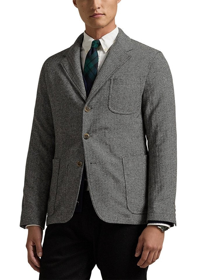 Translation missing: en.Polo Ralph Lauren Men's Modern Herringbone Sport Coat - Black-44L