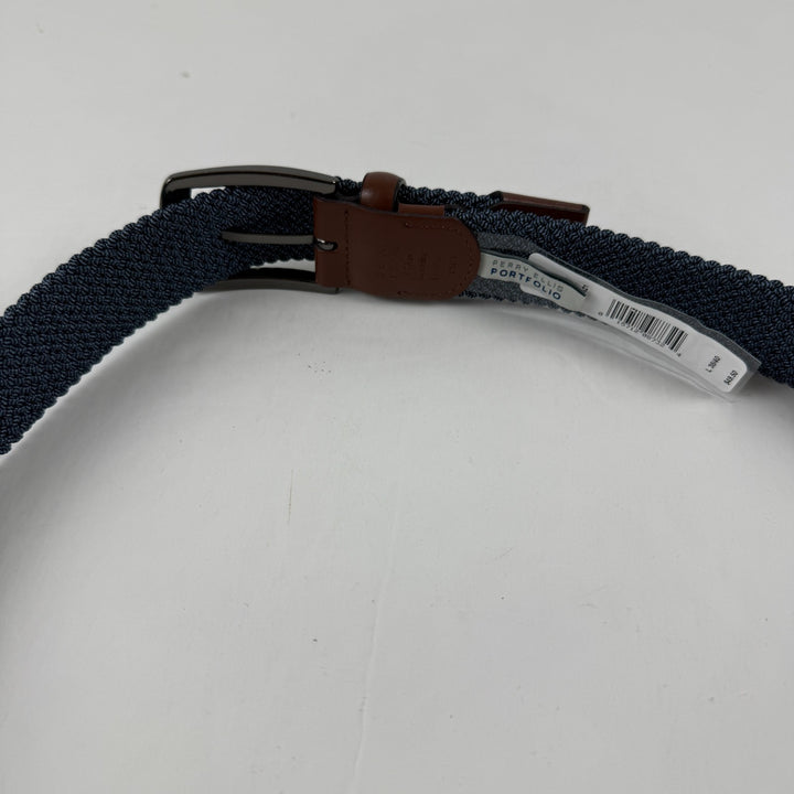 Translation missing: en.Perry Ellis Portfolio Men's Happy Blue Stretch Woven Belt - Denim- Small 30-32W