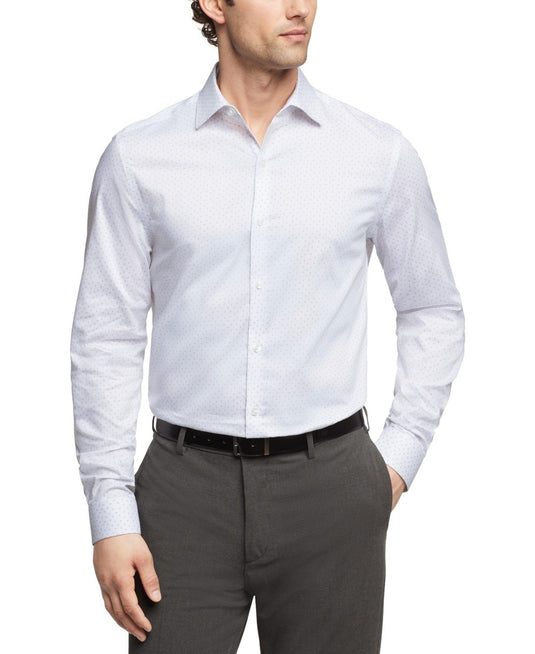 Translation missing: en.Van Heusen Men's Regular-Fit Wrinkle-Free Dress Shirt - Pink Pearl-16-16.5 34/35