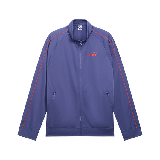 Translation missing: en.Puma Men's ESS Piped Tricot FZ Jacket - Blue Crystal-Size Small