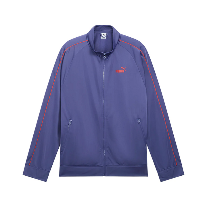Translation missing: en.Puma Men's ESS Piped Tricot FZ Jacket - Blue Crystal-Size Small